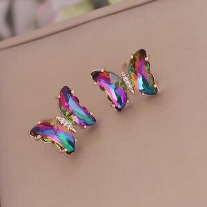 3 FOR $15 Elegant Multicolor Butterfly Earrings